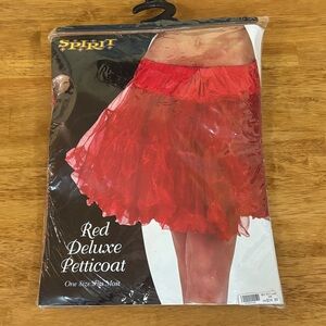 Spirit Halloween Red Deluxe Petticoat